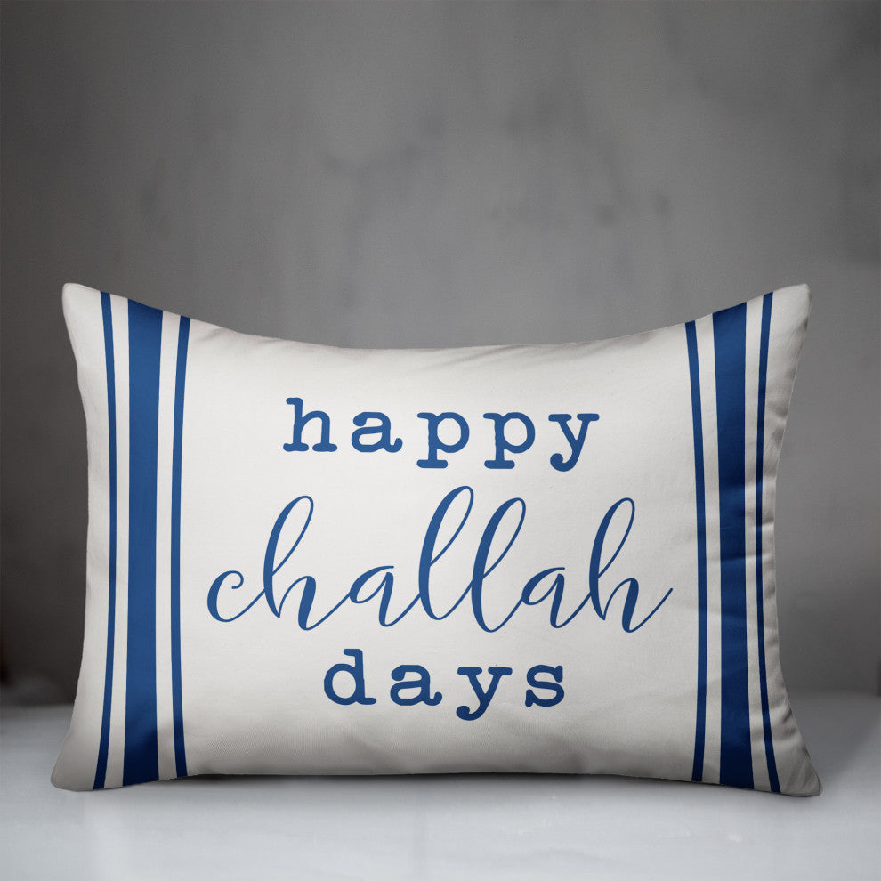 Happy Challah Days 14"x20" Throw Pillow Cover