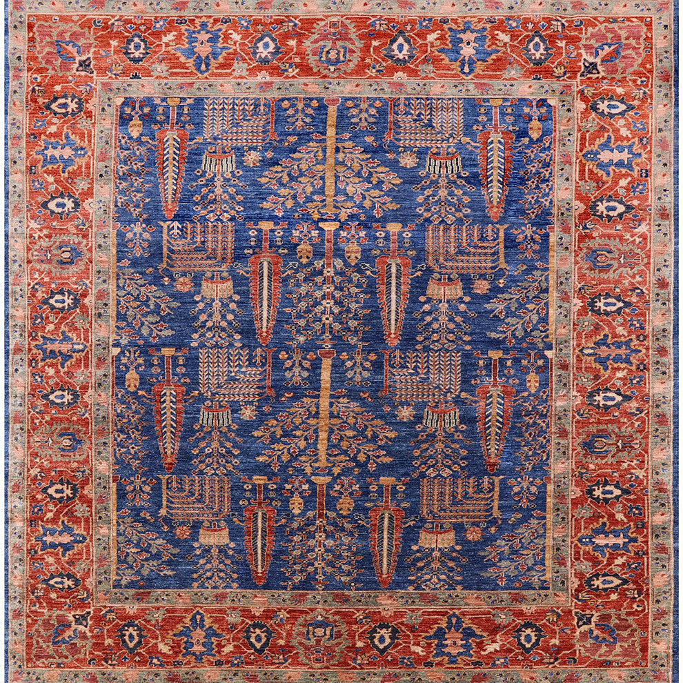 Ahgly Company Indoor Square Mid-Century Modern Area Rugs, 8' Square