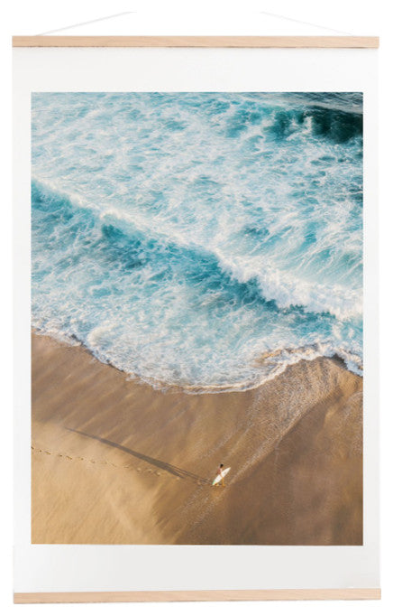 Romana Lilic/La76 Photography The Surfer and The Ocean Art Print and Hanger