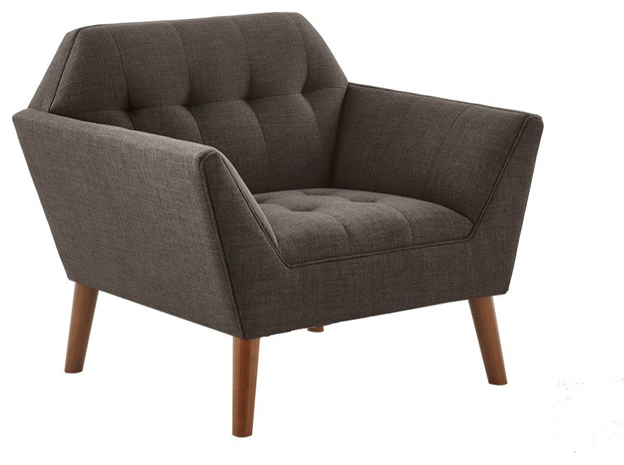 INK+IVY Newport Wide Mid-Century Modern Lounge Chair