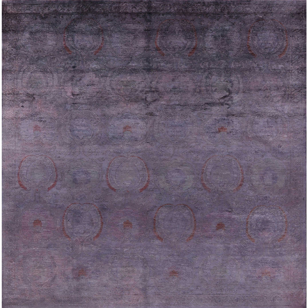 Ahgly Company Indoor Square Mid-Century Modern Area Rugs, 3' Square