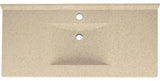 Swan Contour Solid Surface Bathroom Vanity Top, Bermuda Sand