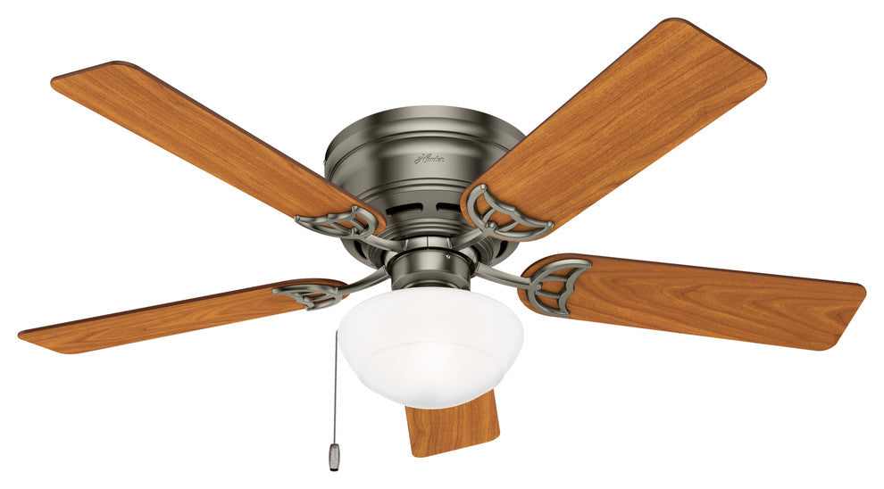 Hunter Fan Company 52" Low Profile III Plus Antique Pewter Ceiling Fan W/ Light