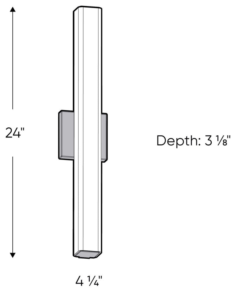 Nobel One 24" CCT Glass LED Vanity Light
