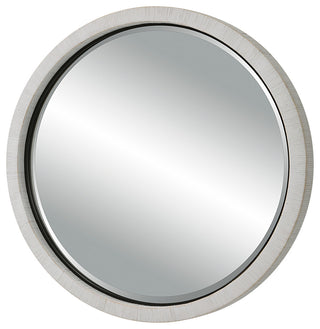 Uttermost Granada Whitewash Round Mirror