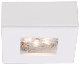 WAC Lighting LED Button Light, White, Square, 2700k Warm White