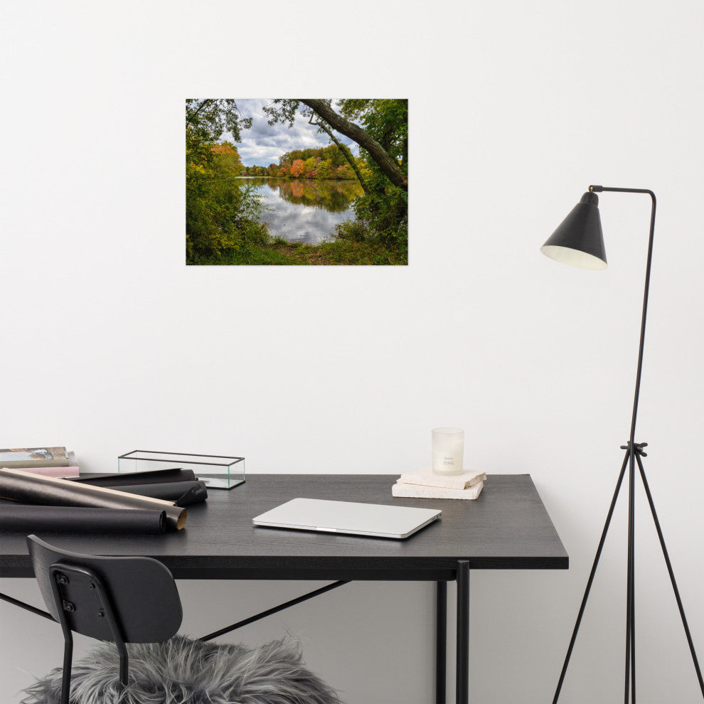 Lost in Autumn Color Landscape Photo, Rural Unframed Wall Art Print, 18" X 24"