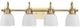 Preston Collection Four-Light Coastal Vintage Brass Bath and Vanity Light