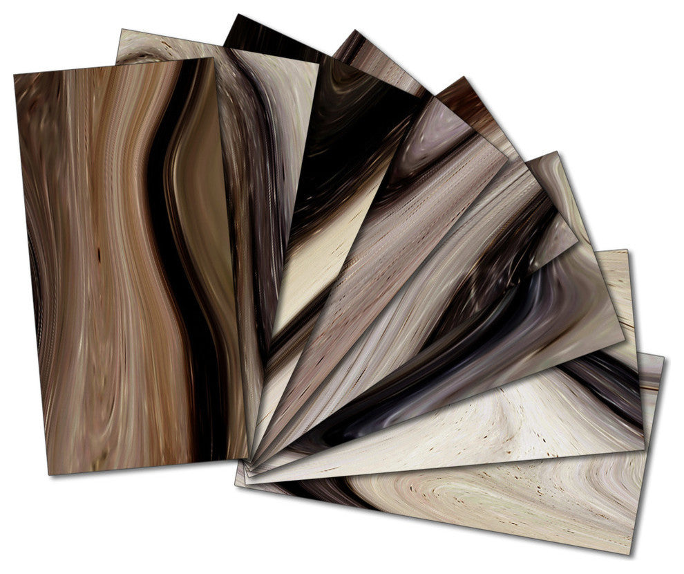 3"x6" Upscale Designs Custom Glass Wall Tile, Set of 64