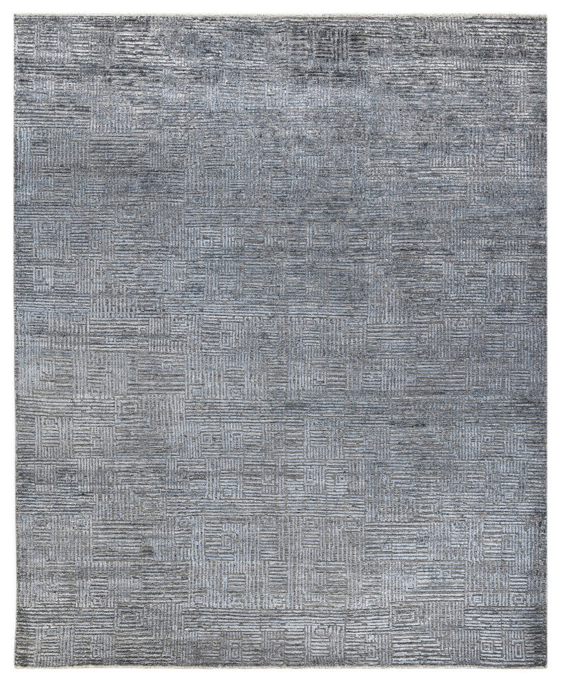 Quartz Desoto Area Rug, Blue, 9' x 12', Geometric