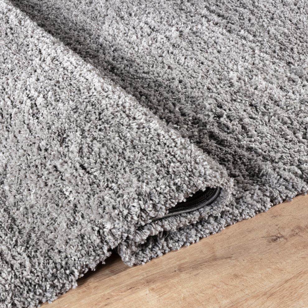Shag Ivy Gray/ Rug, Gray, 2'6"x8' Runner