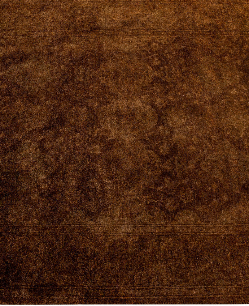Overdyed One-of-a-Kind Hand-Knotted Area Rug Brown, 2' 7" x 4' 0"