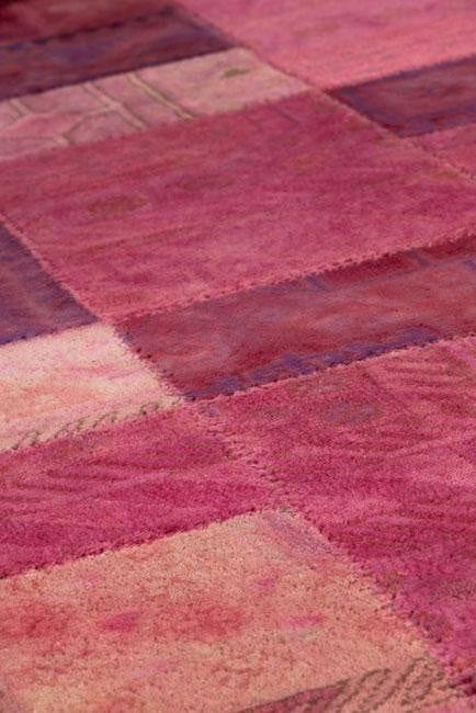 Hand Tufted Light Pink Wool Area Rug
