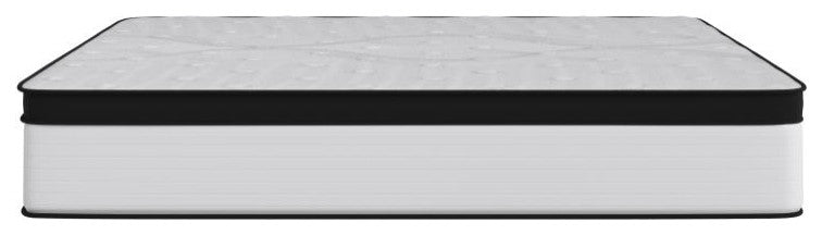 Capri Extra Firm 12 Inch CertiPUR-US Certified Hybrid Pocket Mattress, White, King