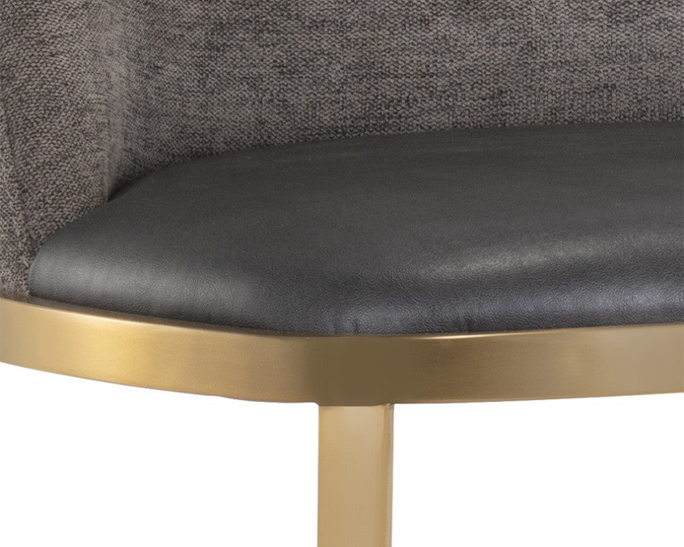 Dover Barstool, Bravo Portabella/Sparrow Gray