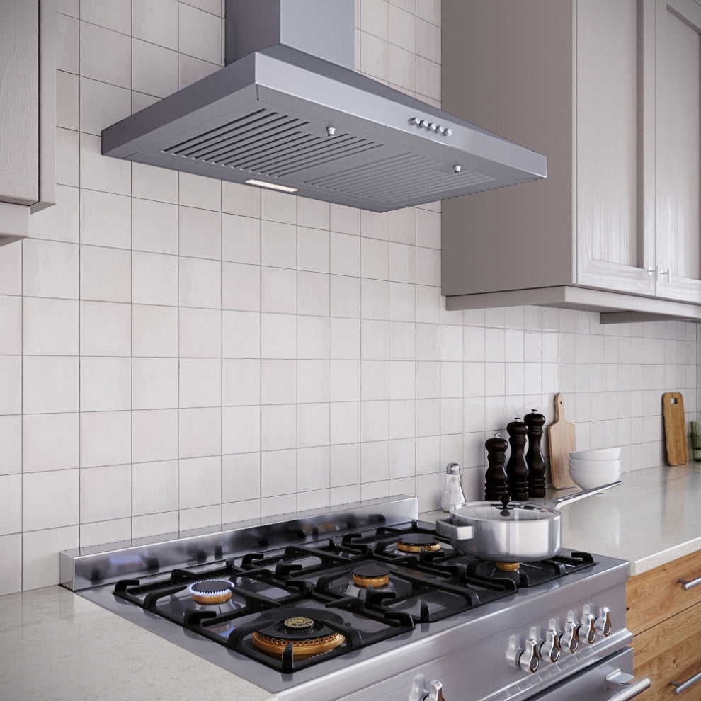 Streamline 30" Goffredo Convertible Wall Mount Range Hood, Stainless Steel