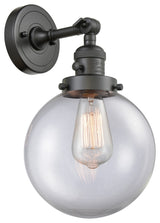 Beacon 1-Light Sconce, Oil Rubbed Bronze, Glass: Clear