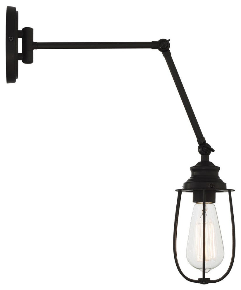 Savoy House Meridian 1-Light Wall Sconce M90022MBK, Matte Black