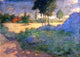 Julian Alden Weir The Farmer-s Lawn, 18"x27" Gallery Wrapped Canvas Print