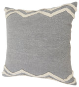 Soft Chevron Bordered Throw Pillow, 20" X 20"