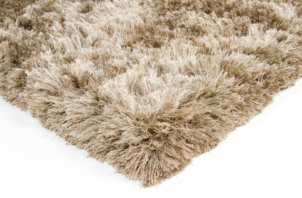 Celecot Contemporary Area Rug, Taupe, 7''9" Round