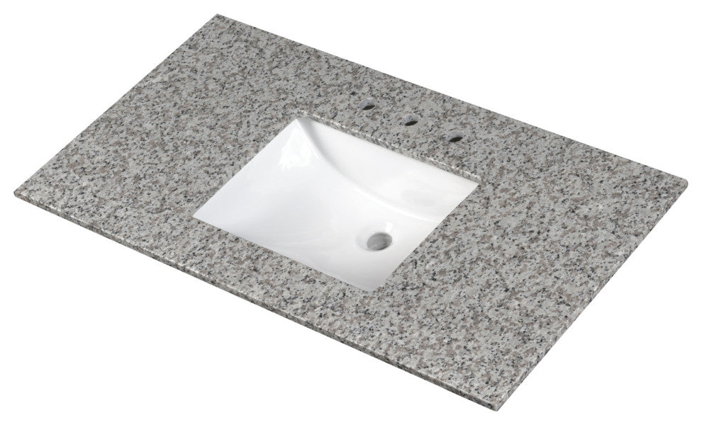 MSI VSL-ARG4922-2CM Argento Grigio 49" Granite Vanity Top - Grigio