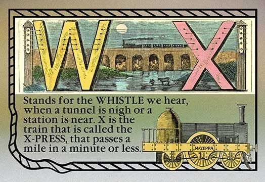 W and X - Gallery Wrapped Canvas Art 28" x 42"