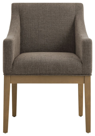 Alton Fabric Upholstered Dining Armchair, Mocha Natural
