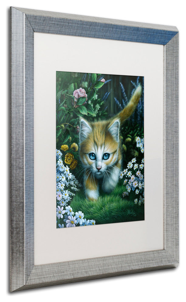 Jenny Newland 'Buttercup 2' Matted Framed Art, 20x16