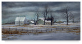 "Winter Gray" by John Morrow, Canvas Art, 24"x12"