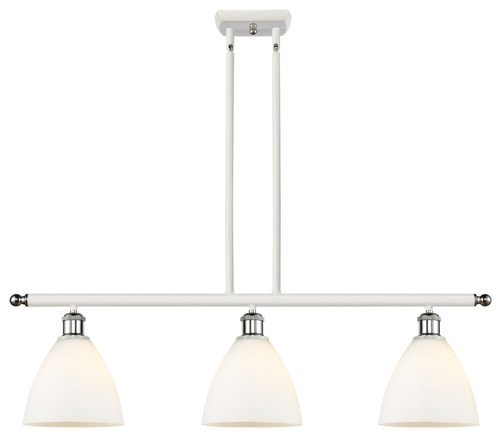 Innovations 516-3I-WPC-GBD-751 3 Light Island Light, White, Polished Chrome