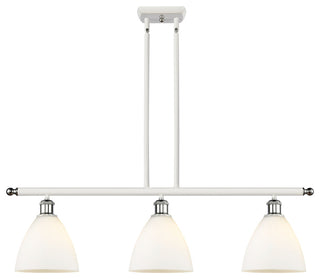 Innovations 516-3I-WPC-GBD-751 3 Light Island Light, White, Polished Chrome