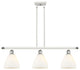 Innovations 516-3I-WPC-GBD-751 3 Light Island Light, White, Polished Chrome