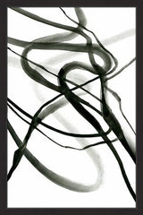 "Black Waves" Framed Painting Print, 24"x36"