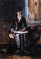 Alfred Emile Leopold Stevens Portrait of a Young Woman Wall Decal