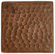 Premier Copper Products T3DBH_PKG4 3" x 3" Hammered Copper Tile - Quantity 4