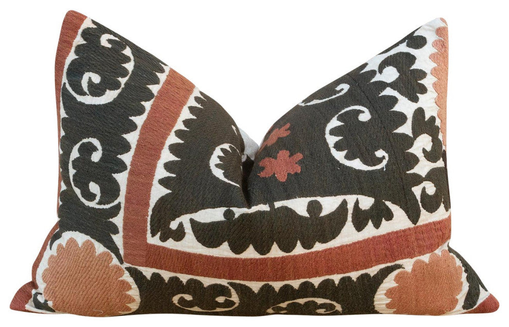 Aziz Thuja Suzani Lumbar Pillow