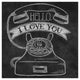 "Hello I Love You Chalk" Digital Paper Print by Mary Urban, 20"x20"