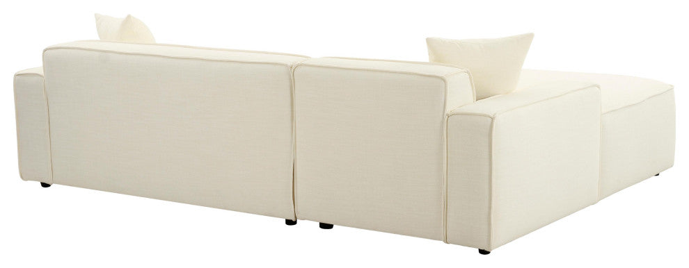 Olafur Cream Linen Sectional, LAF