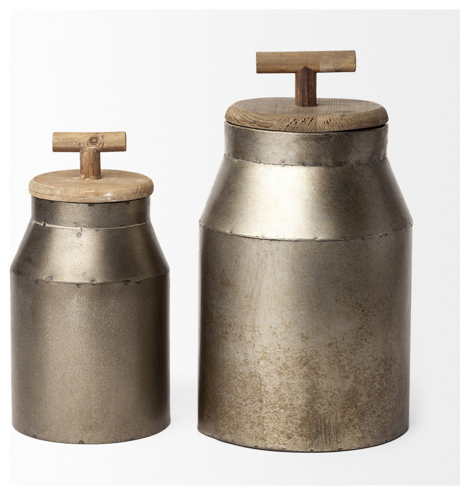 Farmhouse Style Milk Container Sculpture