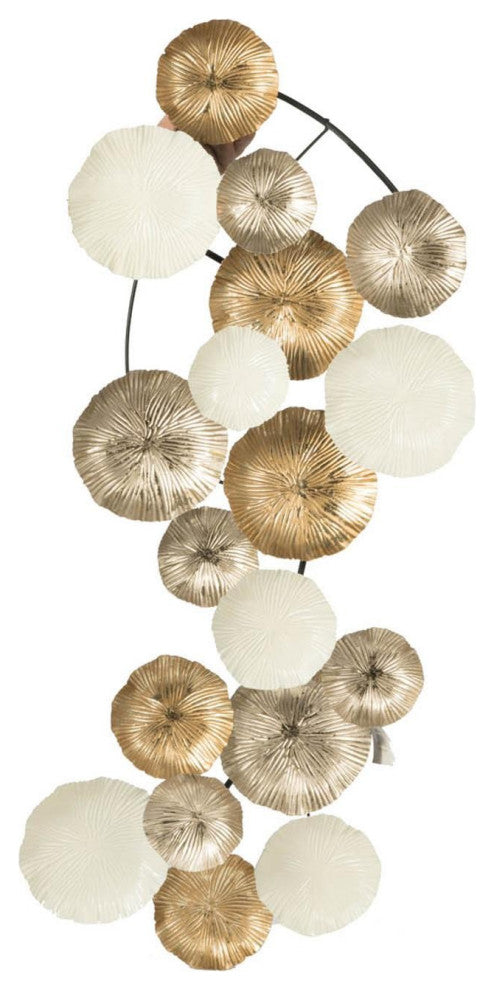 Retro Modern 39" Metallic Metal Wall Art