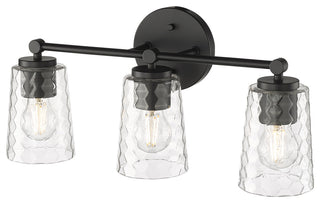 3 Light 20 in. Matte Black Vanity Light