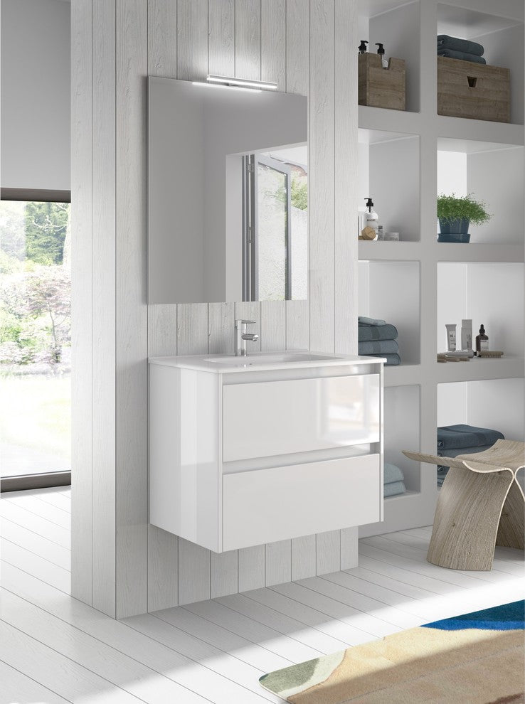 Unit 24" Sansa 2DR white with ceramic top