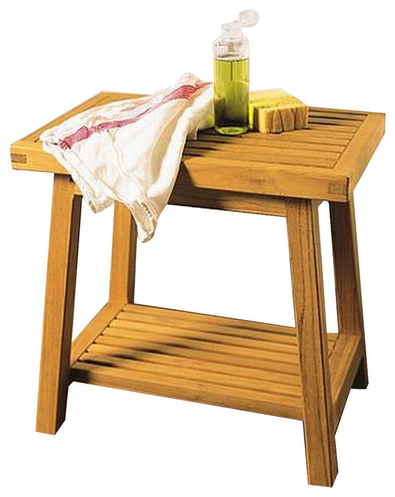 Bath Stool, Side Table, Shower Bench, 18"