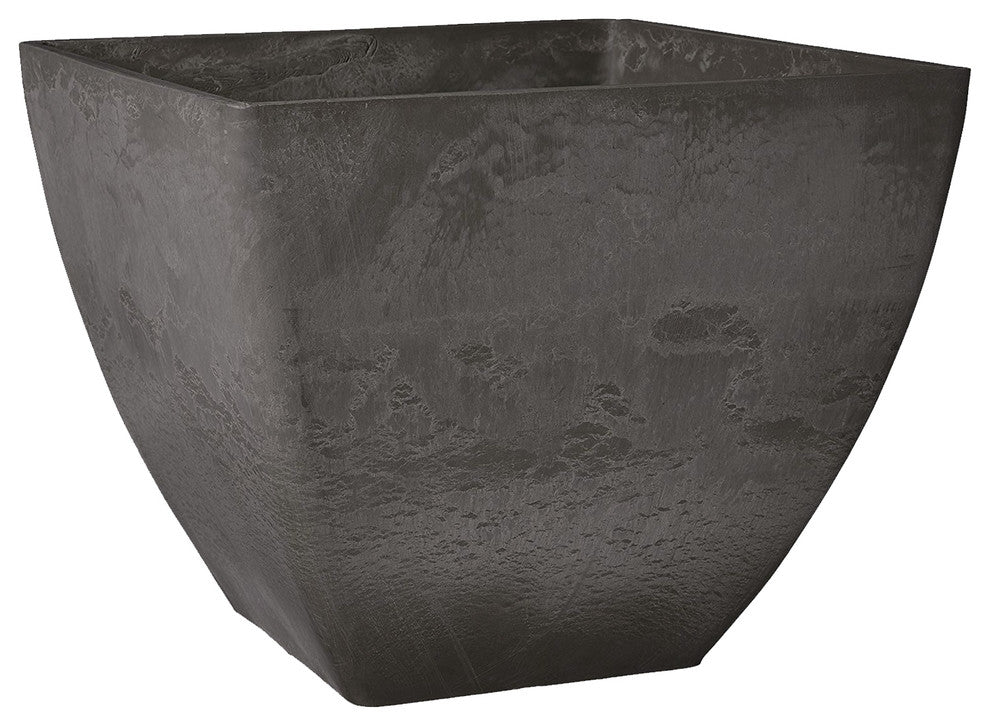 Simplicity Square Pot, Dark Charcoal, Large