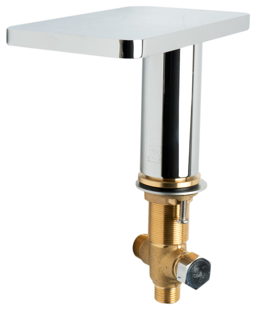 ALFI brand Polished Chrome Deck Mounted Tub Filler with Hand Held Showerhead