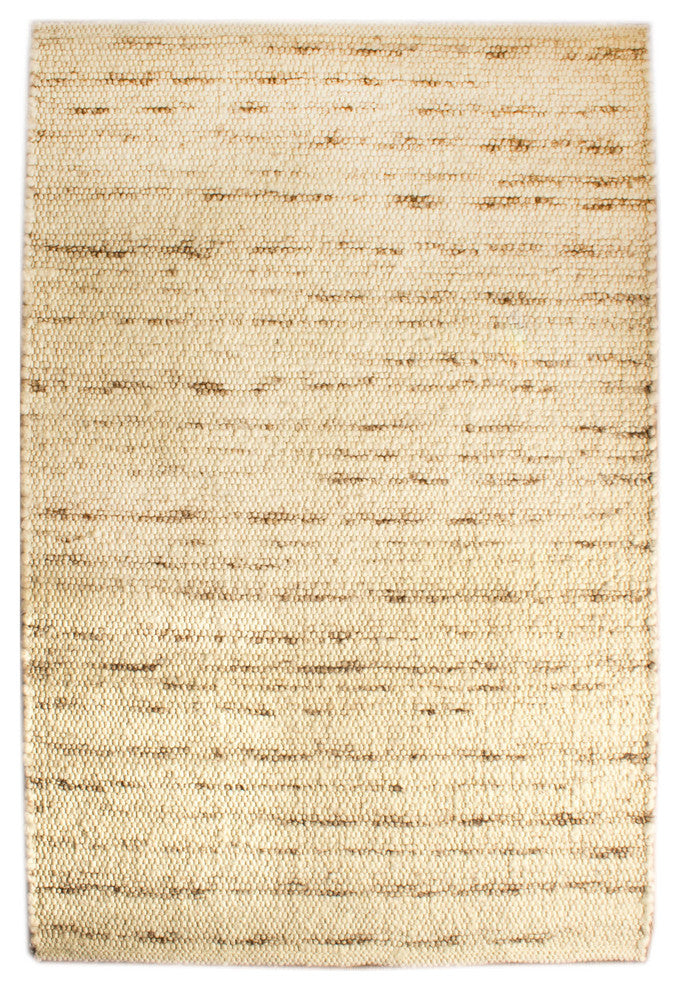 Casual Wool Rug Natural Ivory 5' X 7' Elements BERB-01