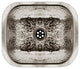 Rectangular Undermount Entertainment/Prep Sink With Hammered Texture Surface