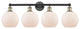 Athens 4-Light 35" Bath Vanity Light, Black Antique Brass, Matte White