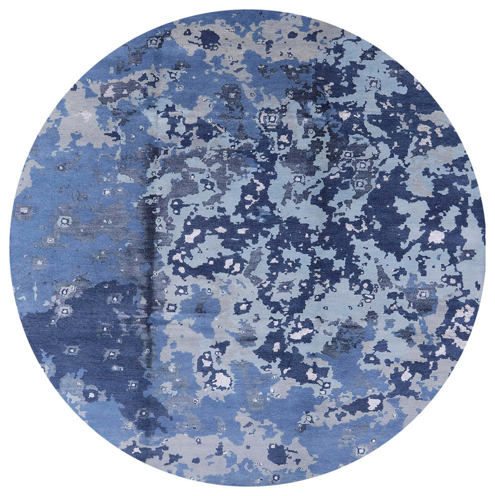 Ahgly Company Indoor Round Mid-Century Modern Area Rugs, 8' Round